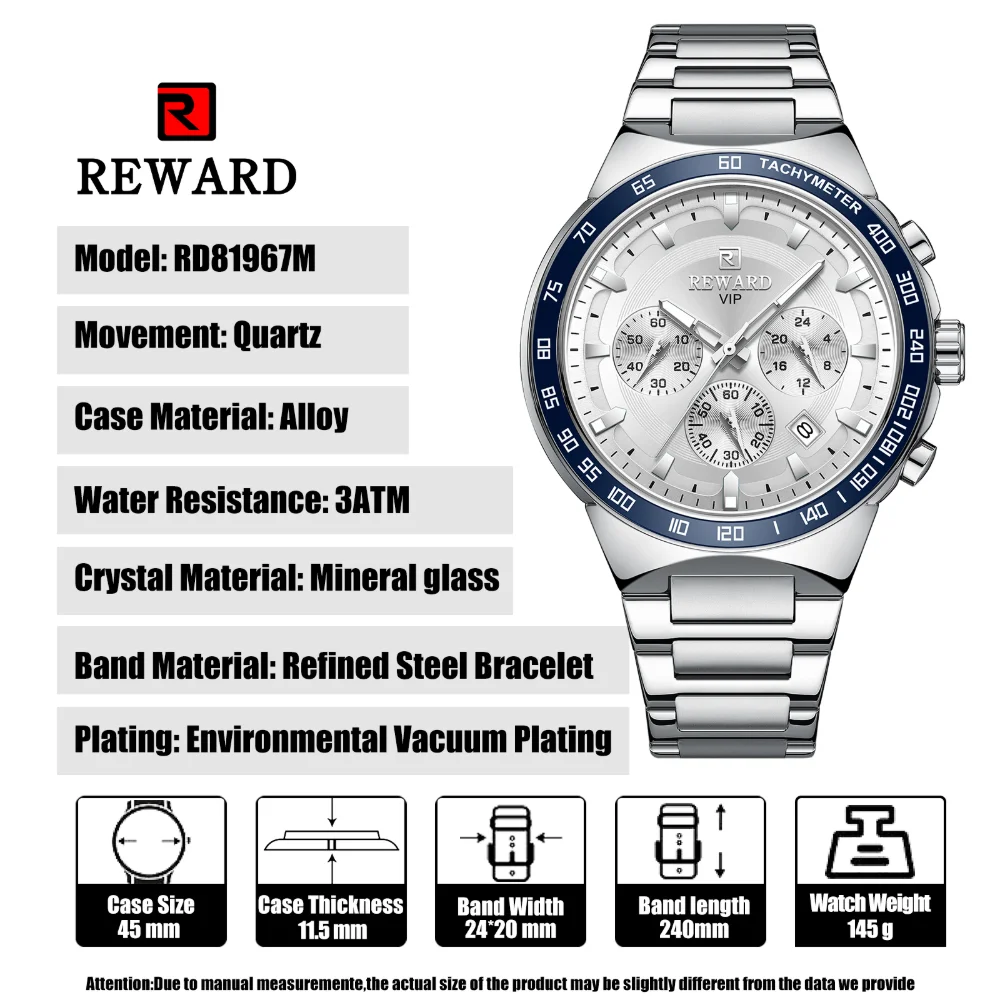 Men wearing the Reward RD81967M watch during outdoor activities
