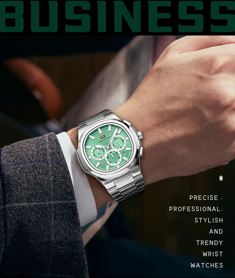 MINI FOCUS MF0610G Wholesale Men's Business Quartz Watch&ndash;Ready to Ship Luminous Multi-Function Watches