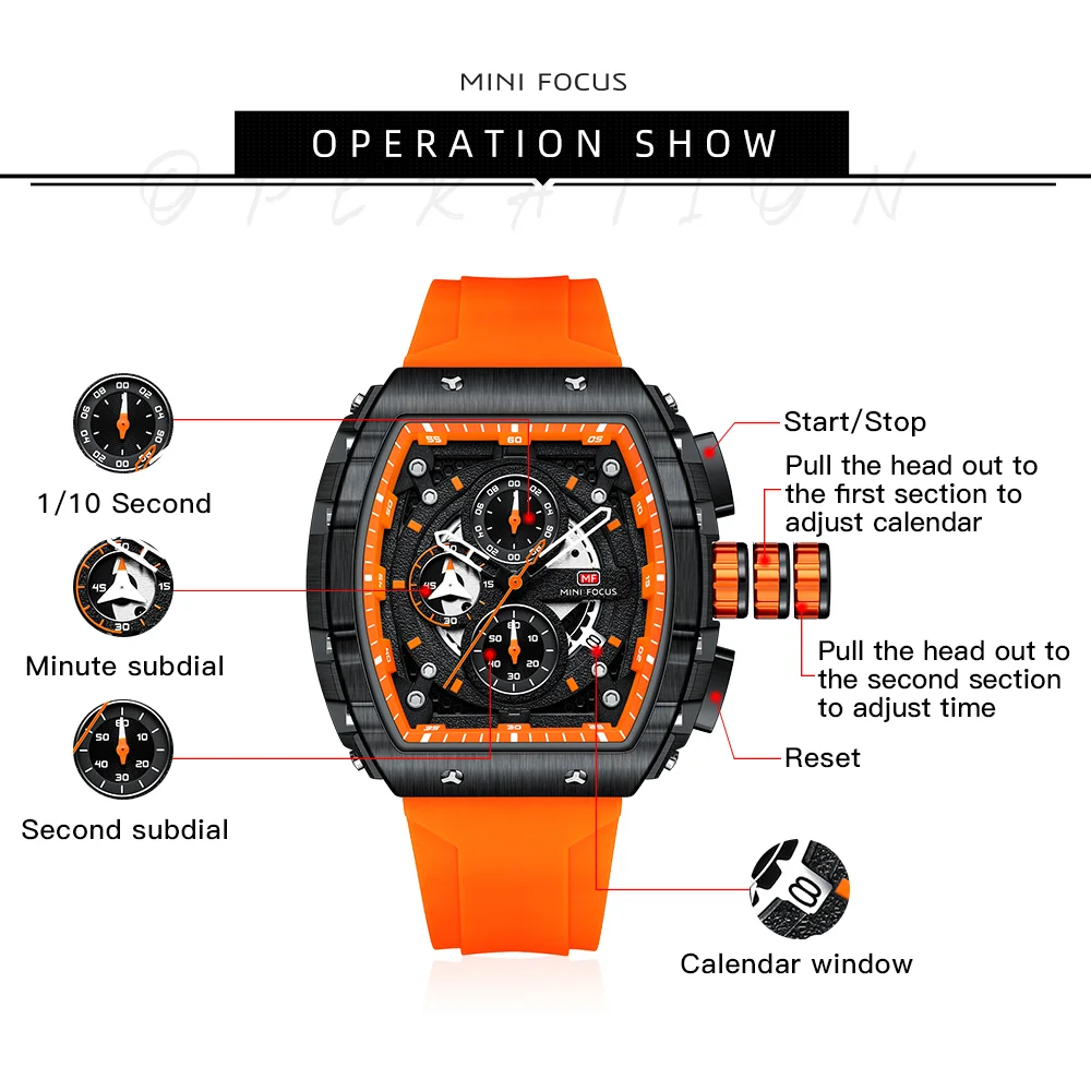 Reward MF0399G men quartz watch with chronograph