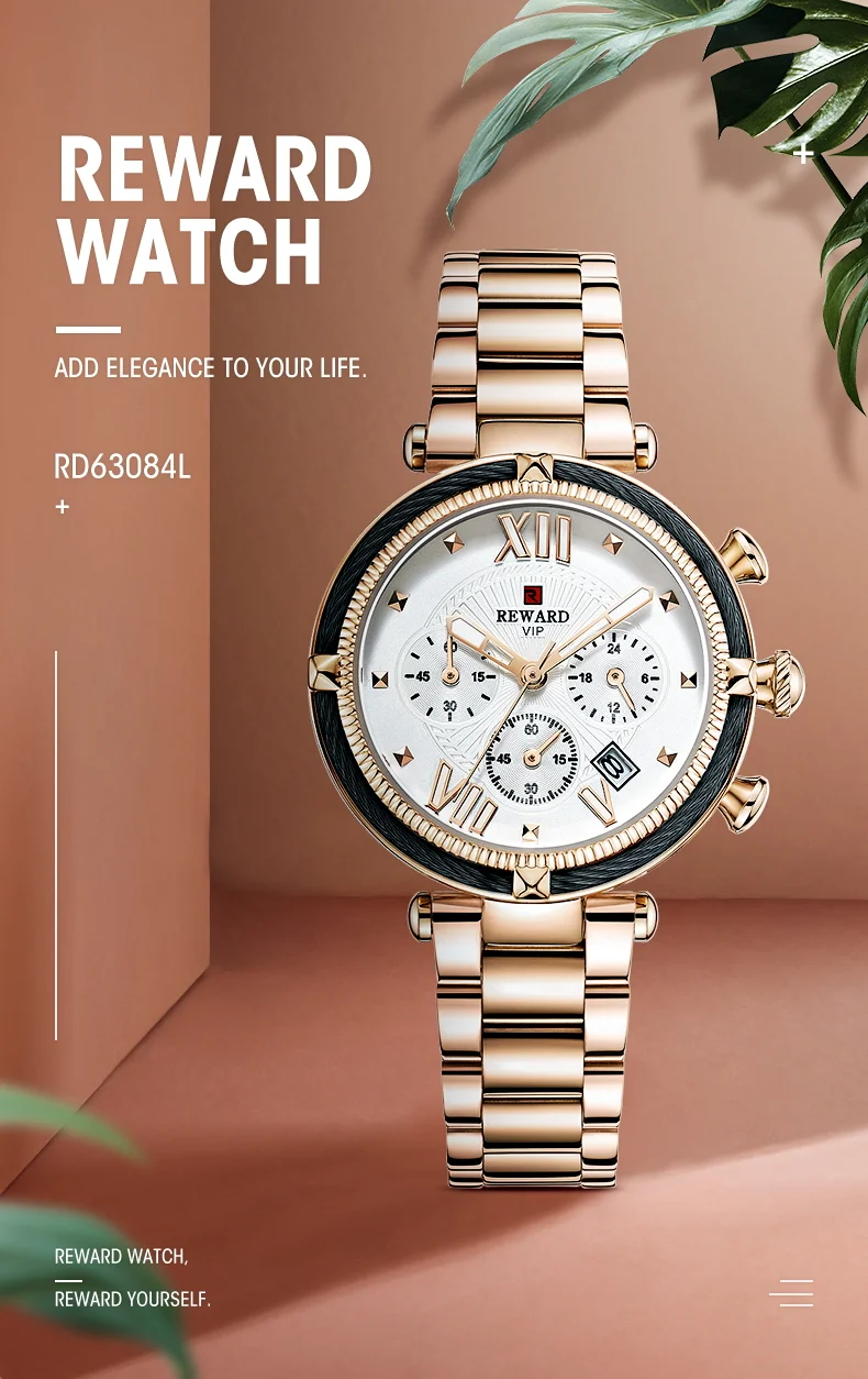 Wholesale REWARD RD63084L Women Chronograph Sports Quartz Watch