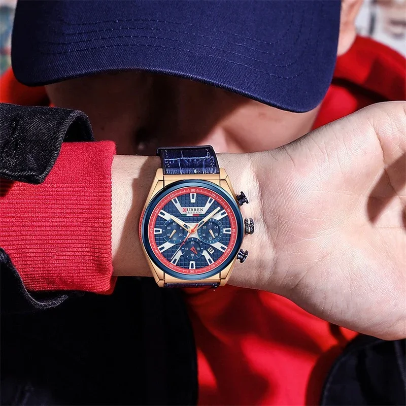 Curren 8291 watch in a lifestyle setting