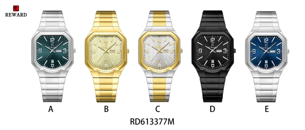 Reward RD613377M large square watch