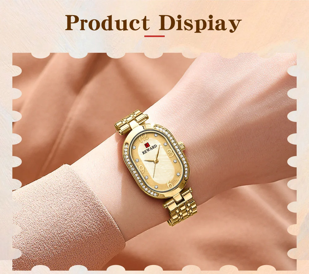 Wholesale REWARD RD21058L Elegant Oval Ladies Quartz Watch Support Ready to Ship