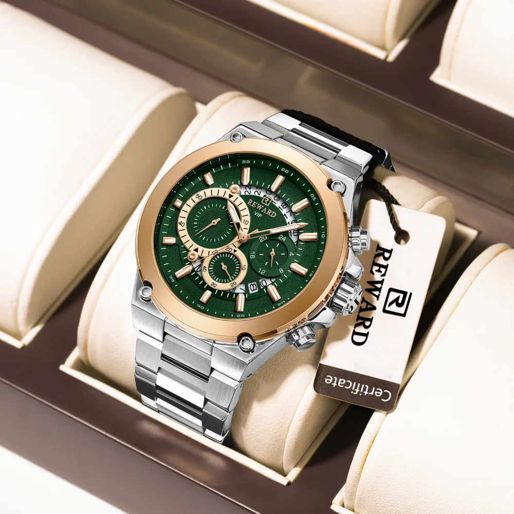 Alloy case stainless steel band Reward VIP watch