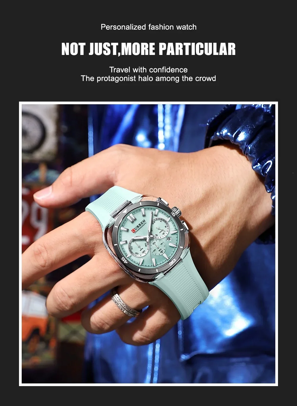 Curren 8502 High Quality Elegant Waterproof Luminous Men's Watch