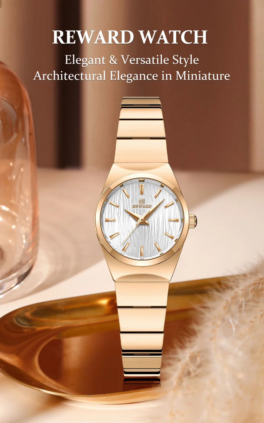 REWARD RD212836L Women Watch Classic Dress 30 Meters Waterproof Watch