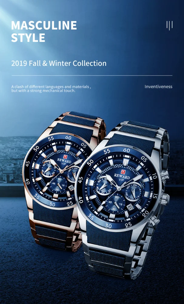 Reward RD81011M VIP Men's Waterproof Quartz Watch 