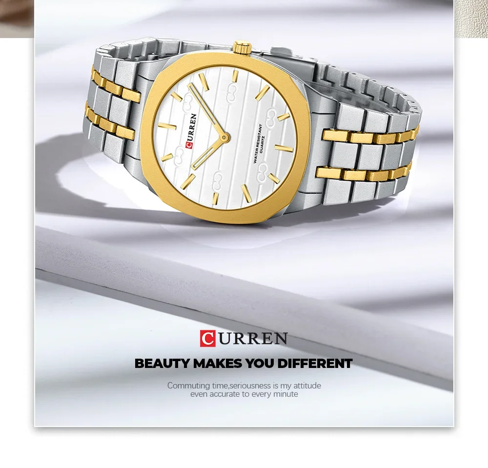 In Stock CURREN 8444 Ultra Thin Quartz Men Watch | Ready to Ship