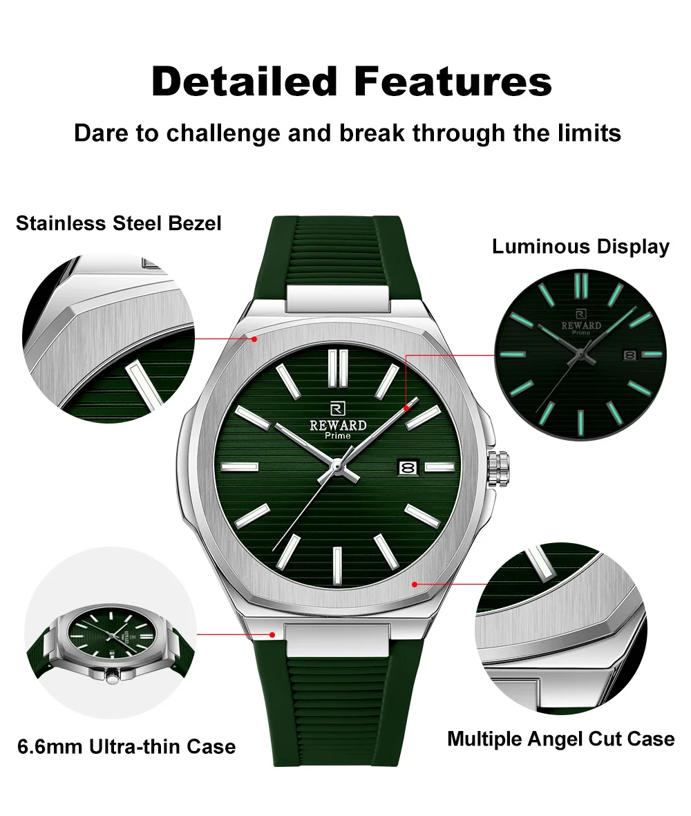 Silicone Strap Detail of REWARD RD632829M Watch