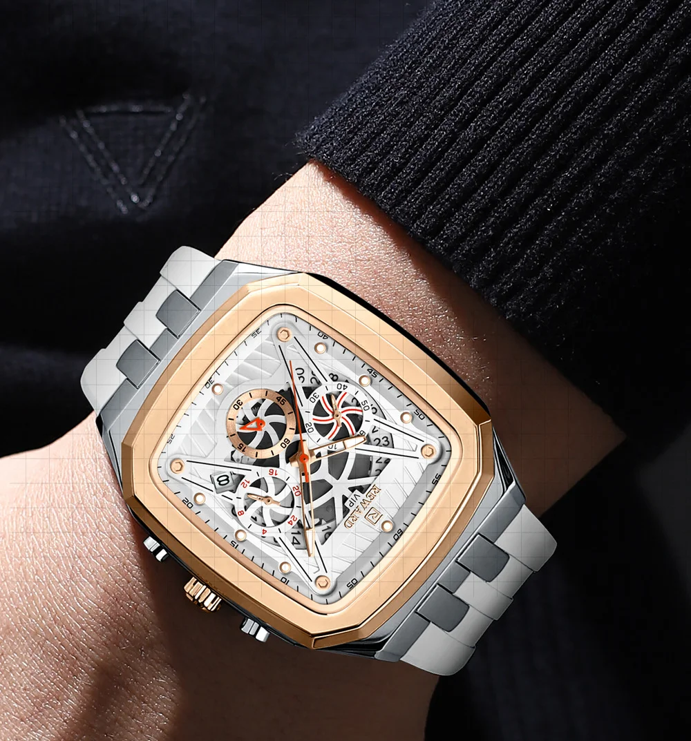 Reward RD832260M Chronograph Quartz Watch Luminous Watches for Men