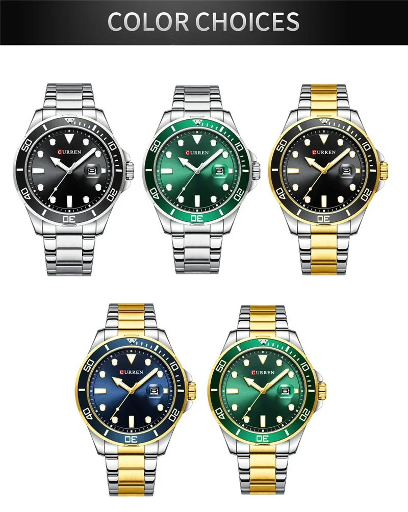 Curren 8388 wholesale business men's quartz watch overview
