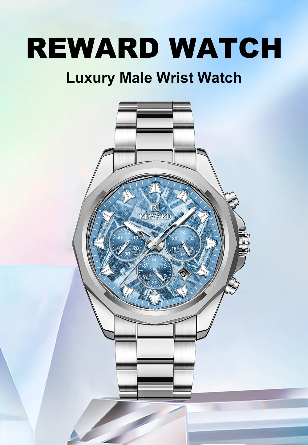 REWARD RD812052M 2026 New Textured Dial Men's Watch Quartz Watch