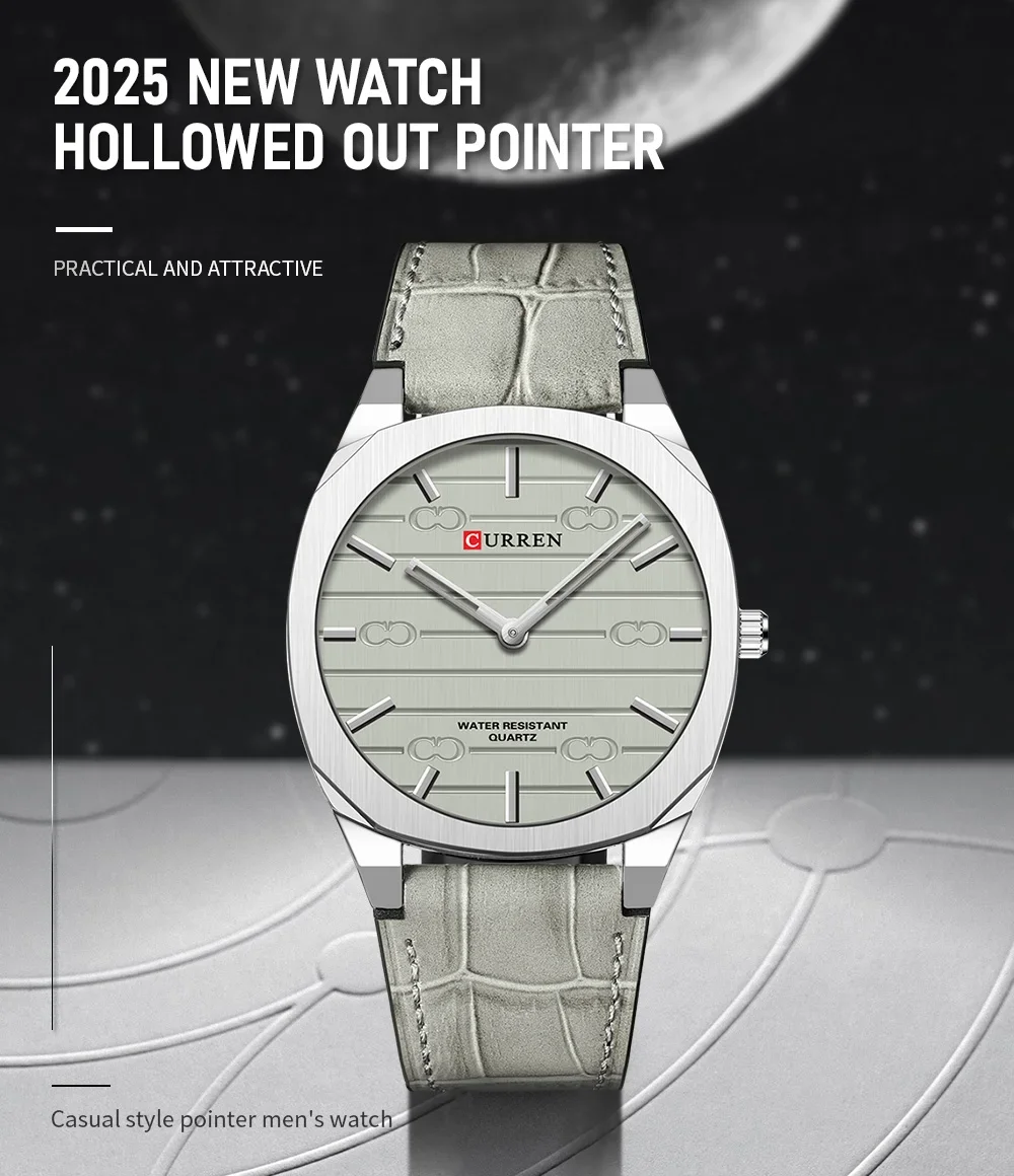 Factory Direct Best Price Curren 8480 Quartz Men Watch Luminous Leather Ready to Ship