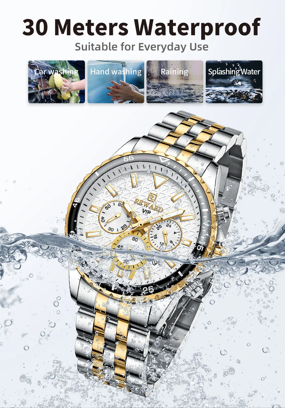 REWARD VIP RD81101M Wholesale Men's Chronograph Sports Watch Bulk