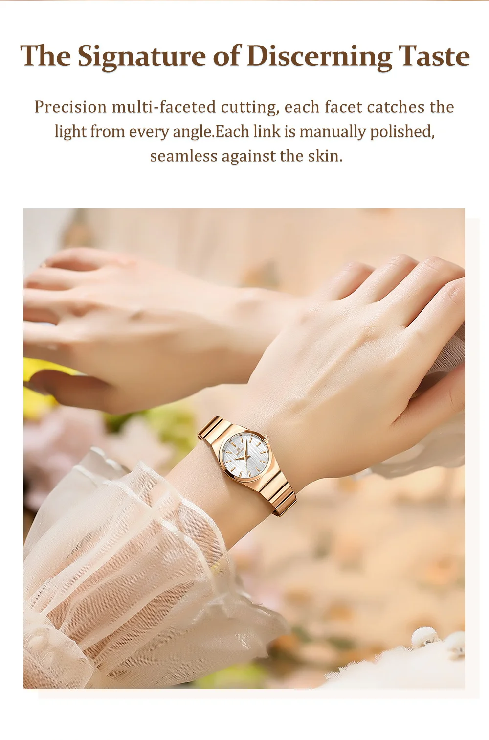 REWARD RD212836L Women Watch Classic Dress 30 Meters Waterproof Watch