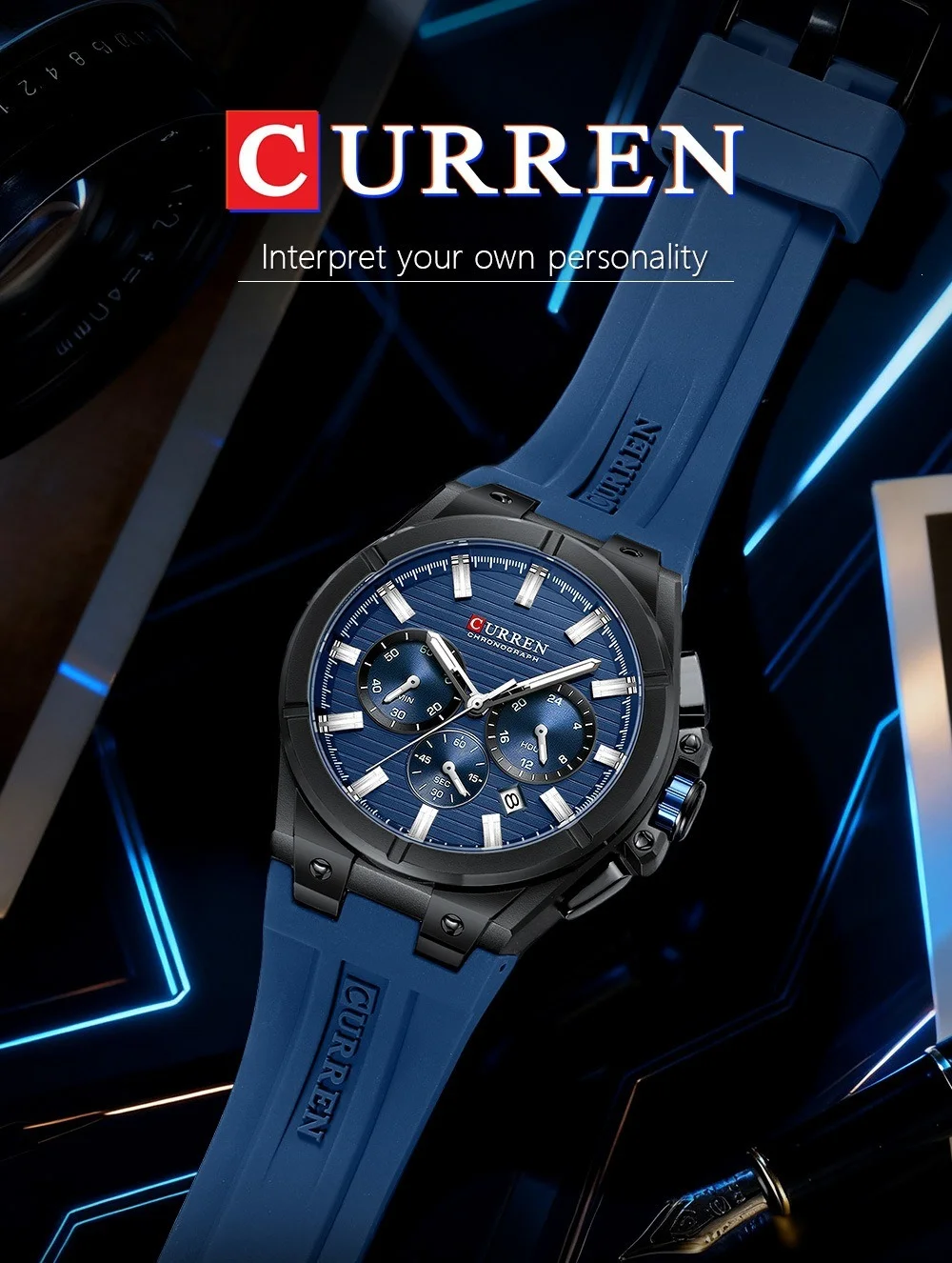 Curren 8487 packaging and details