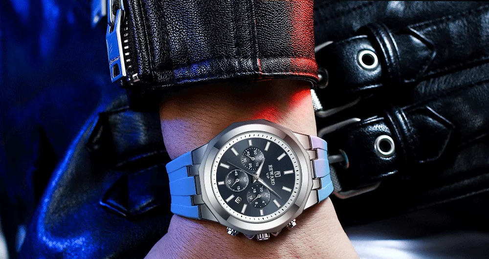 REWARD VIP Watch for Men Custom Luxury Fashion Silicone Sport Watches RD83966M