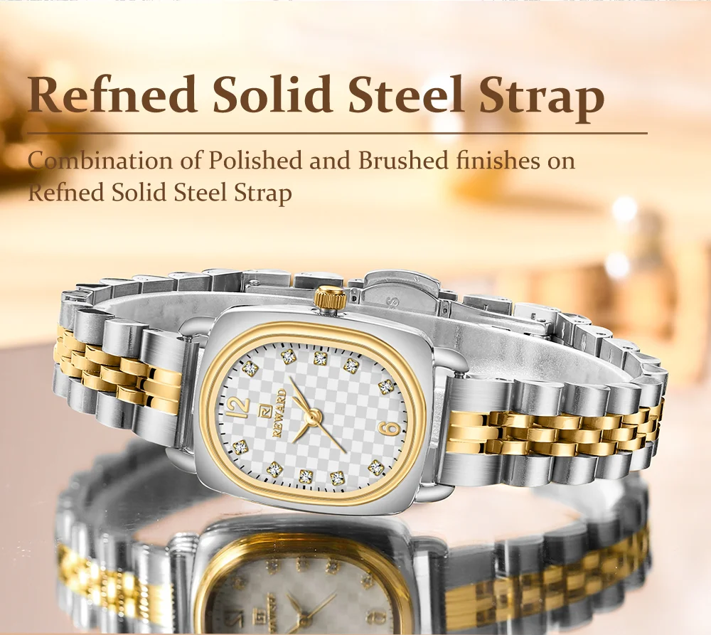 Reward RD212060L Vintage Square Women Gift Watch Minimalist High Quality Quartz Watch