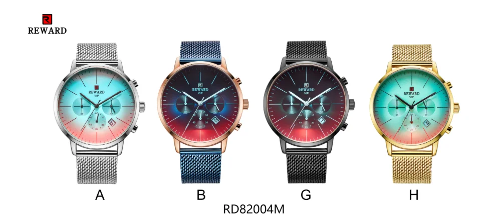 Reward RD82004M Color-Changing Glass Watch Face