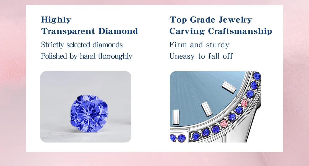 Wholesale REWARD RD232013L Luxury Diamond Fashion Silicone Lady's Wristwatch