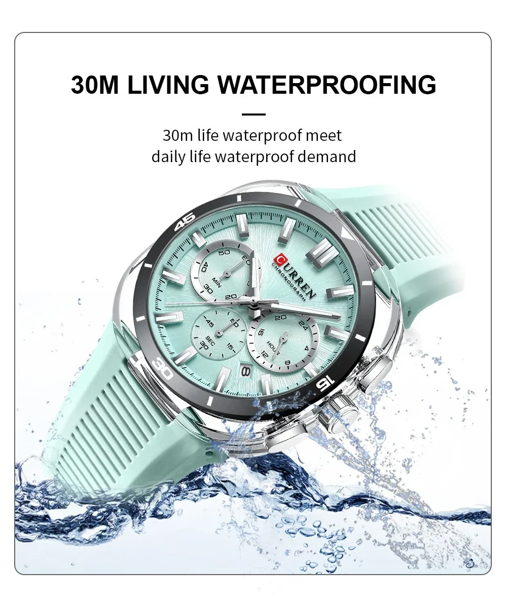 Curren 8502 on wrist in outdoor setting