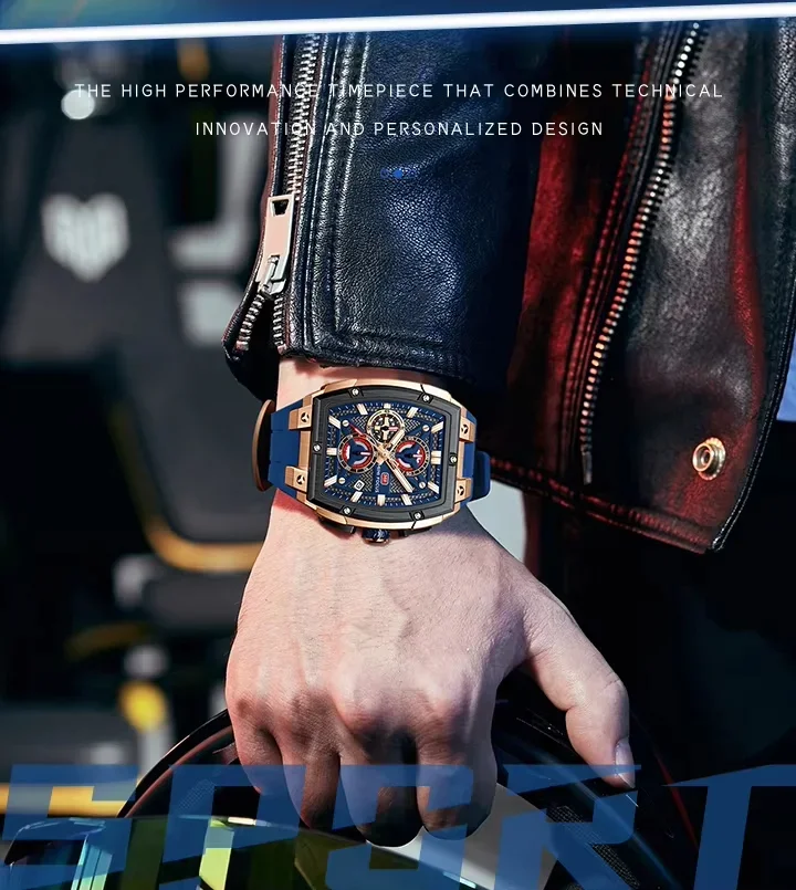 MINI FOCUS MF0602G Multilayer Skeleton Men's Watch Bulk Wholesale
