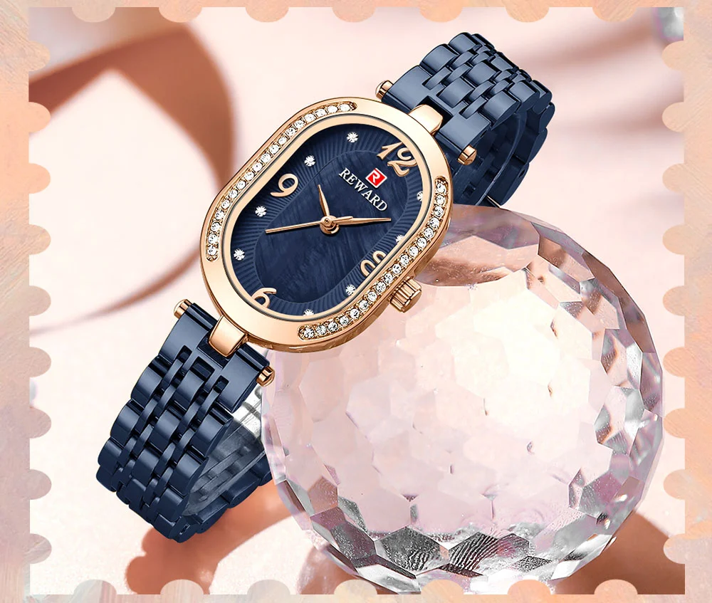 Wholesale REWARD RD21058L Elegant Oval Ladies Quartz Watch Support Ready to Ship
