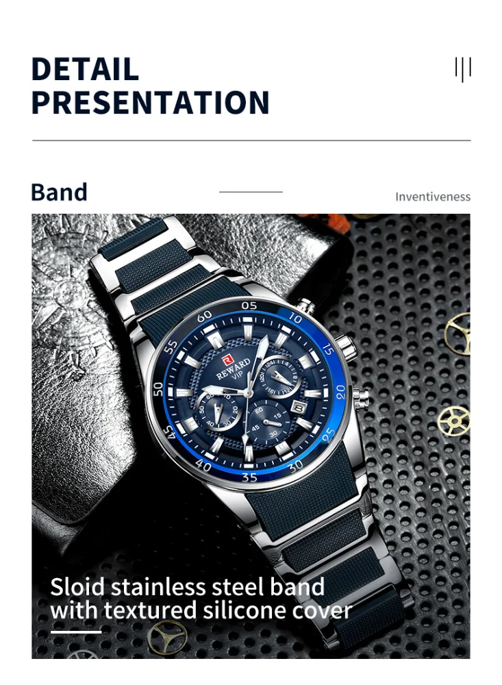Reward RD81011M VIP Men's Waterproof Quartz Watch 