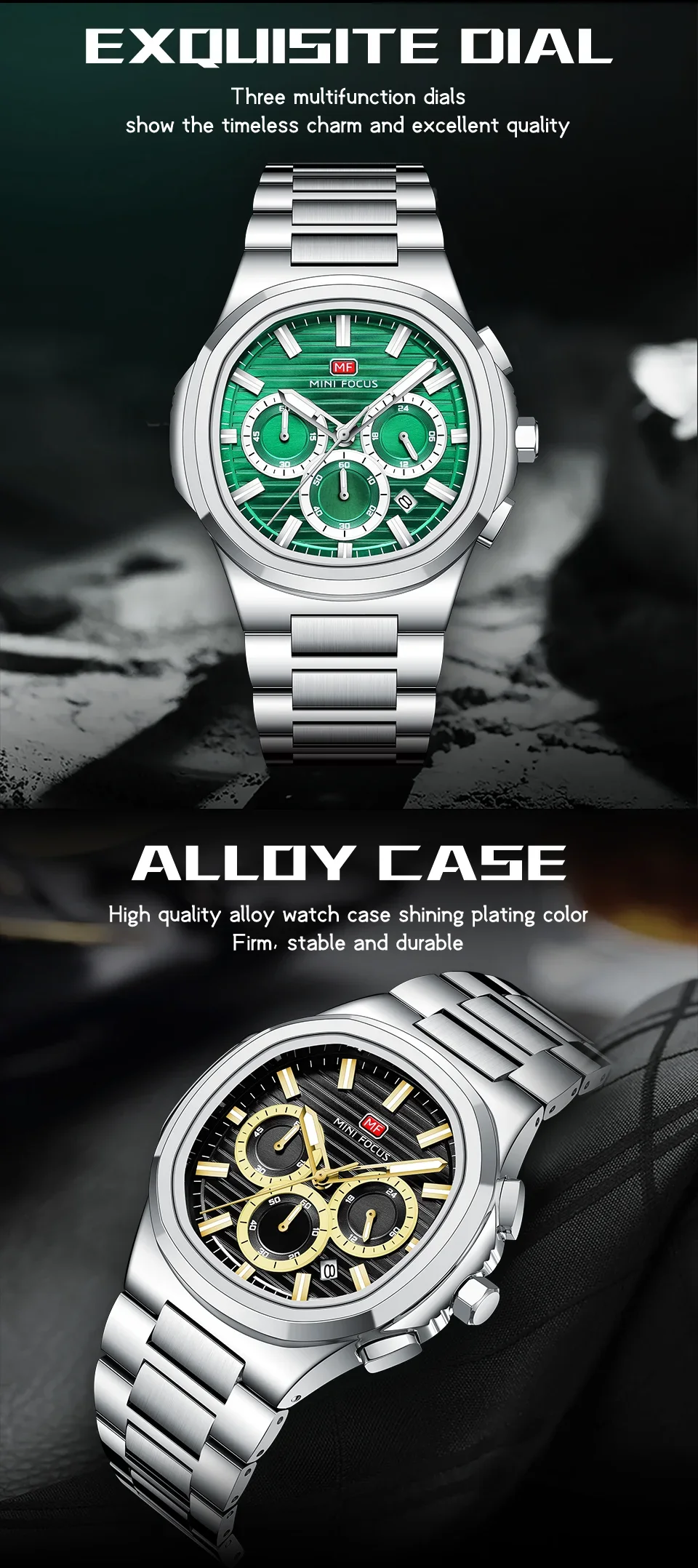 MINI FOCUS MF0610G Wholesale Men's Business Quartz Watch&ndash;Ready to Ship Luminous Multi-Function Watches
