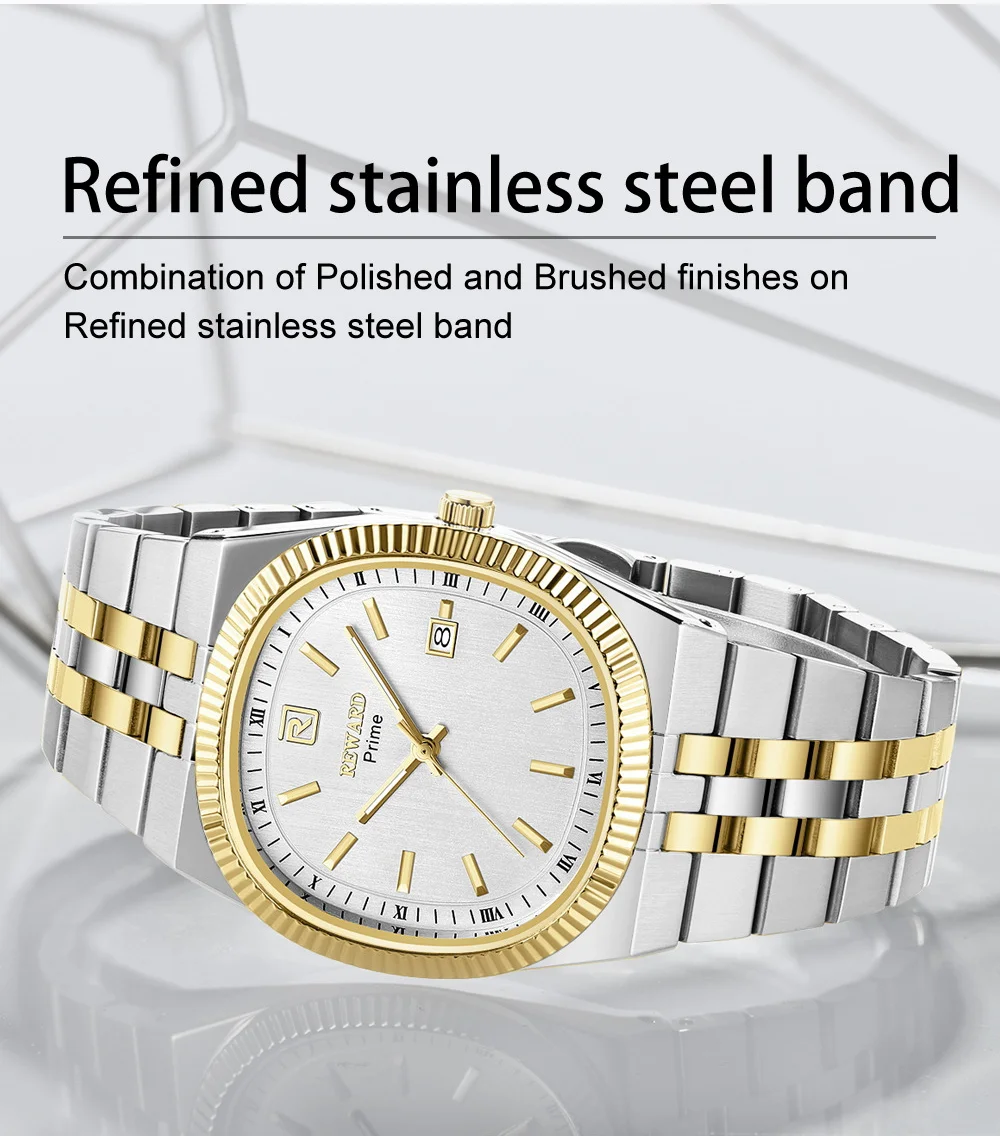 REWARD Prime RD613575M Casual Square Quartz Watches for Men