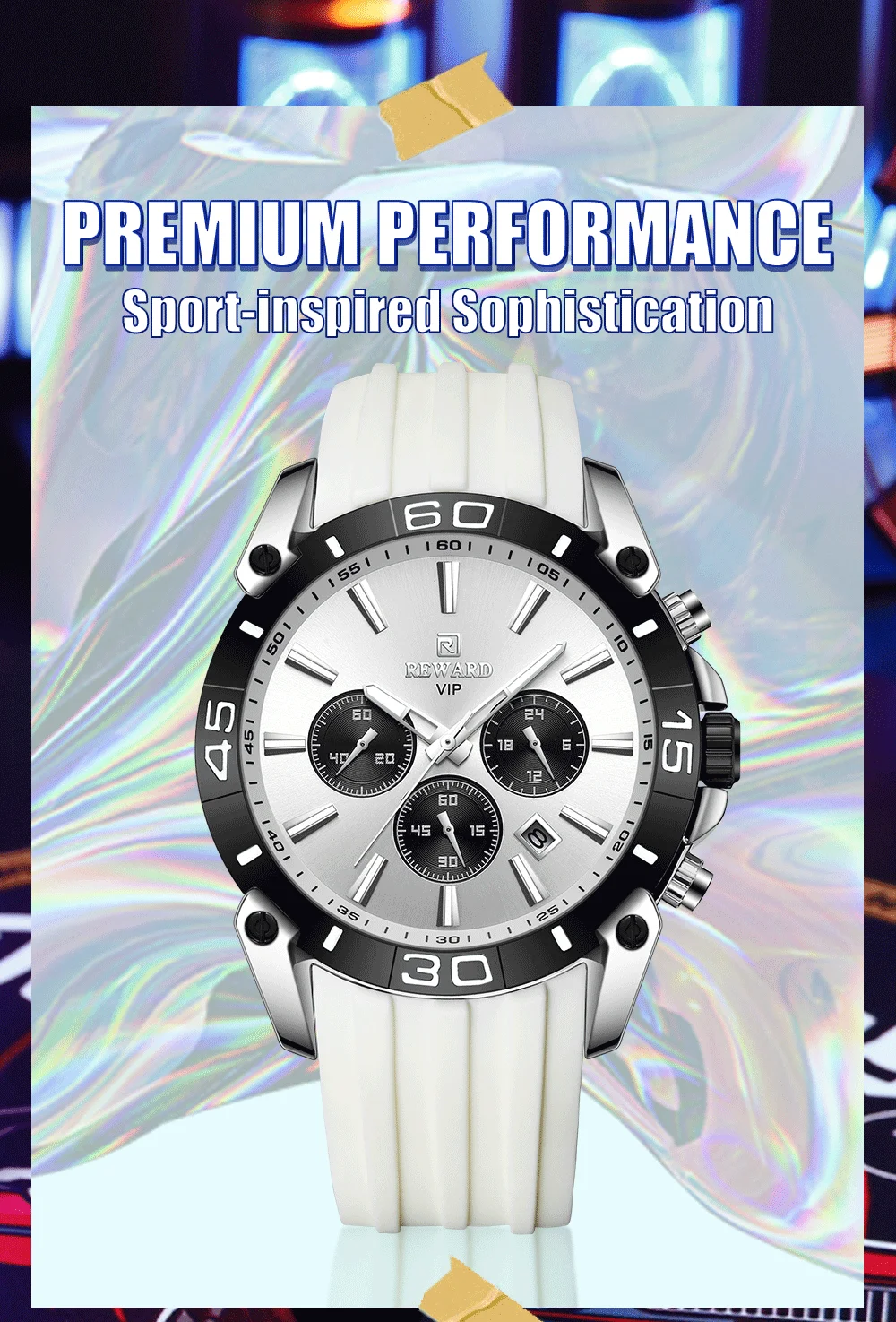 REWARD VIP Watch 3-Subdial Men's Chronograph Watches RD831105M
