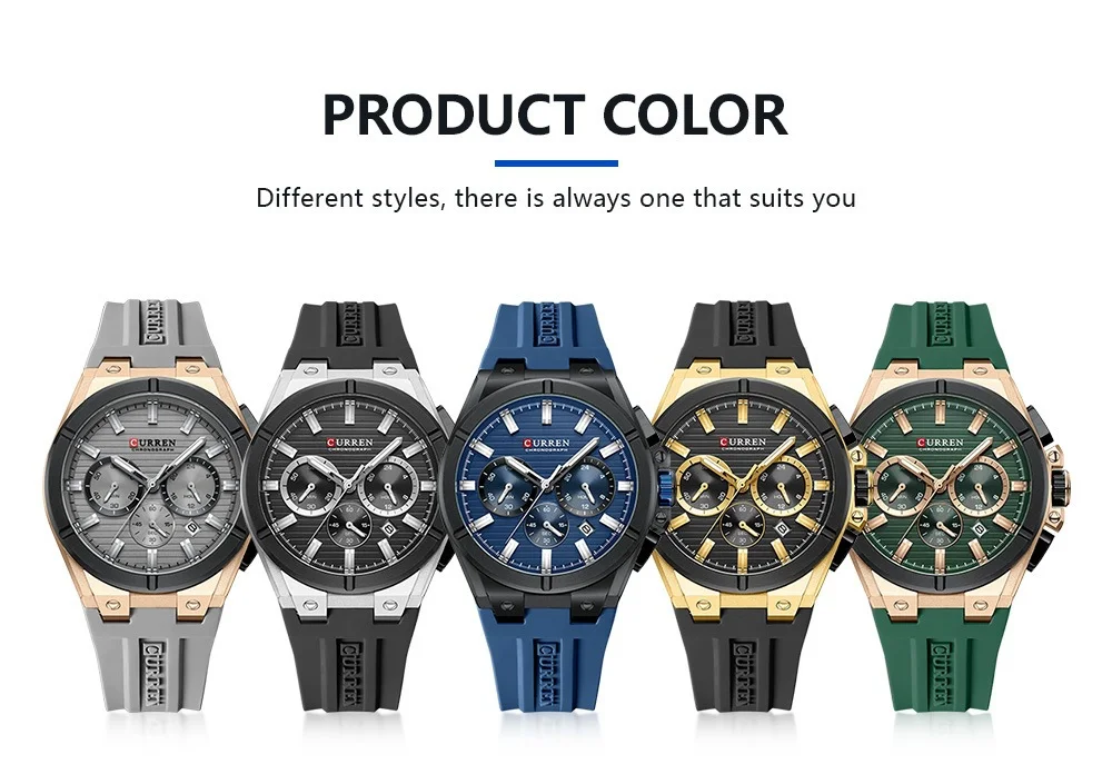 Curren 8487 watch front view