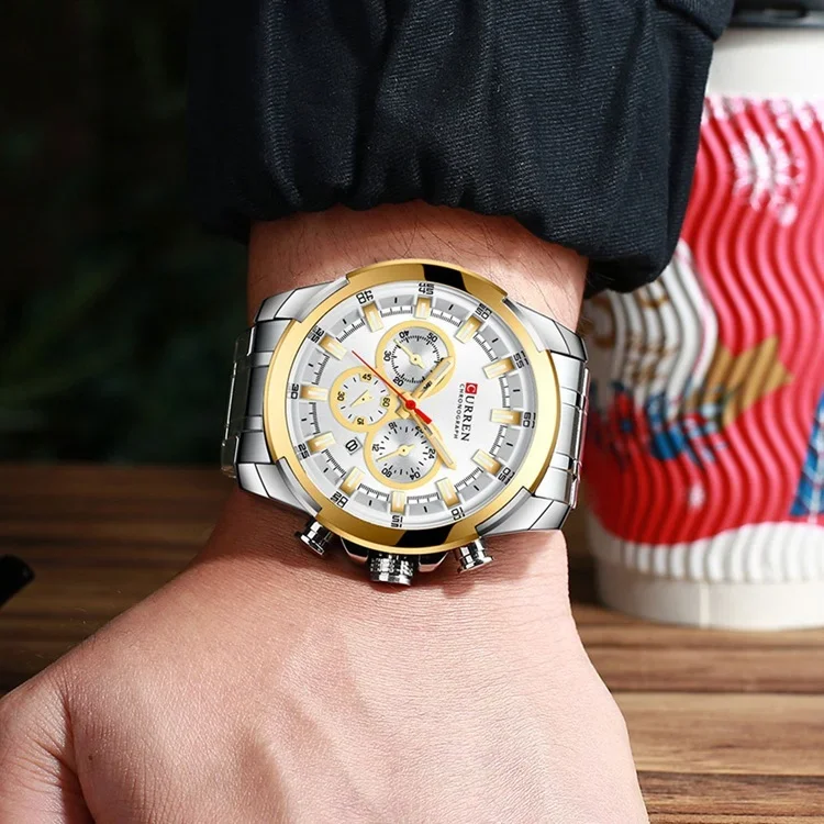 Curren 8361 Luxury Men Analog Luminous Hands Wristwatch Wholesale