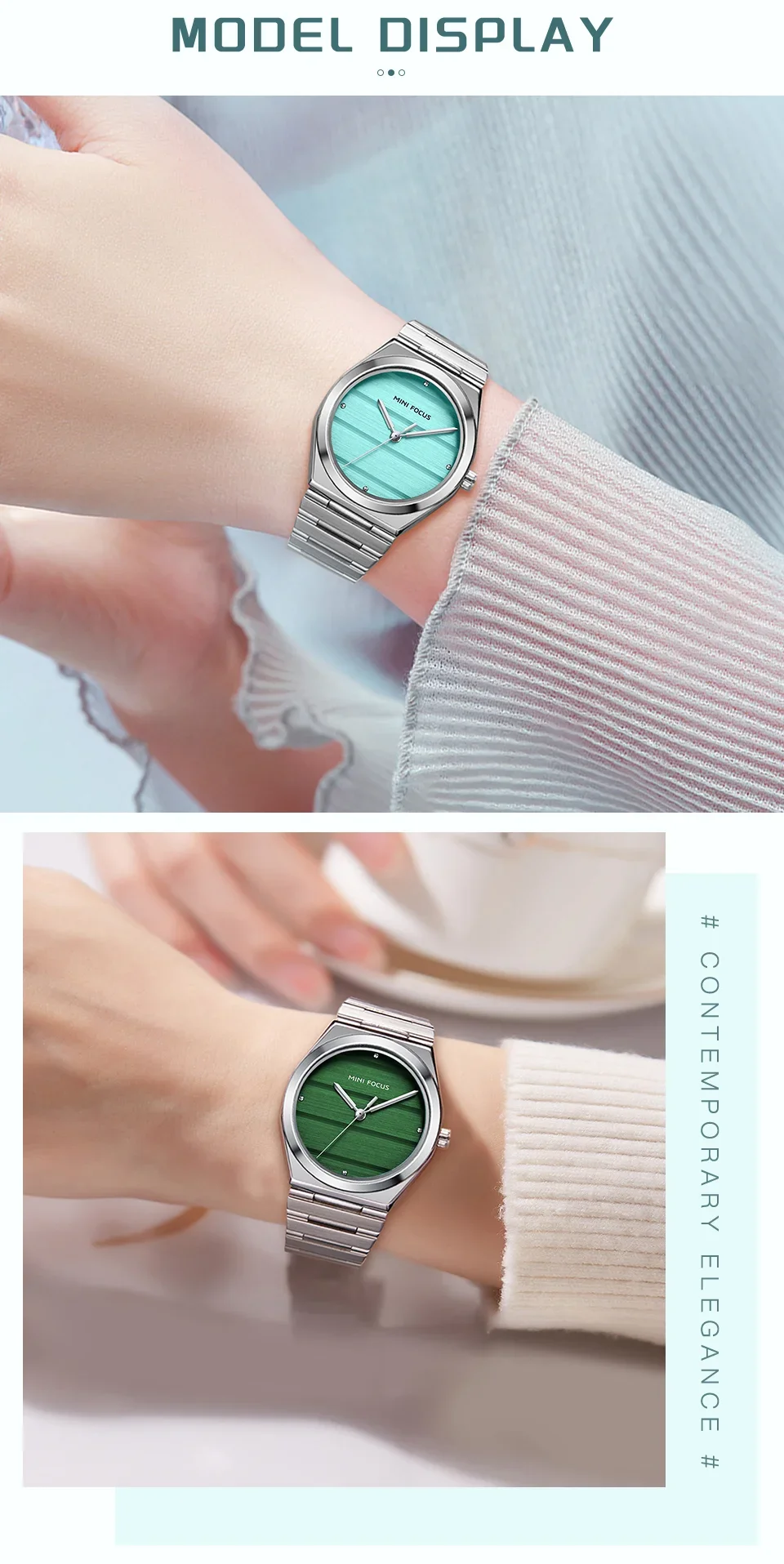 In-Stock MINI FOCUS MF0611L Women's Casual Business Watch Supplier - Steel Band Japanese Movement Bulk