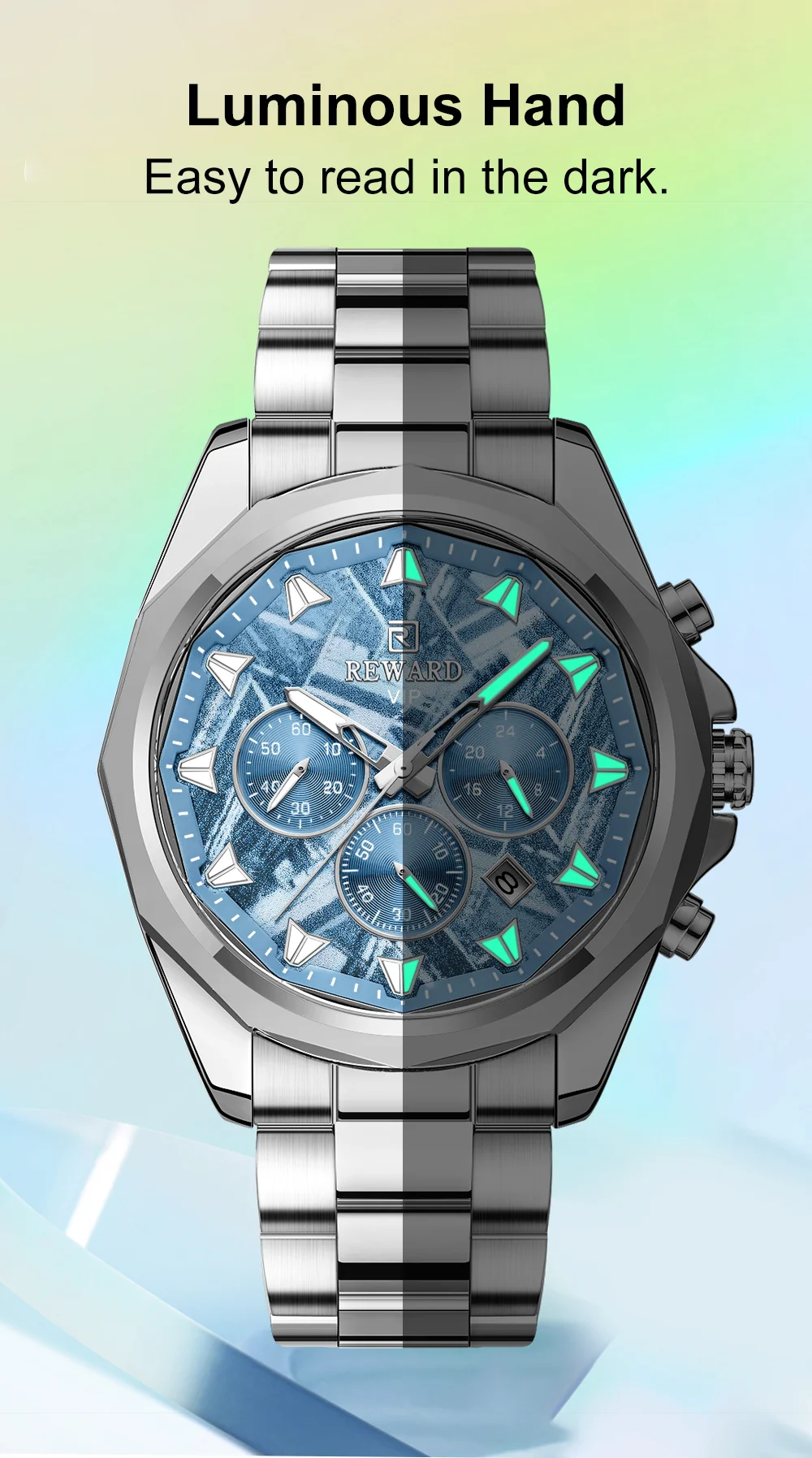 REWARD RD812052M 2026 New Textured Dial Men's Watch Quartz Watch