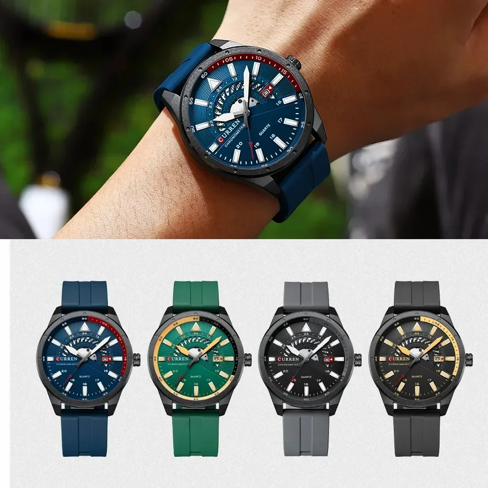Alloy case of Curren 8421 watch