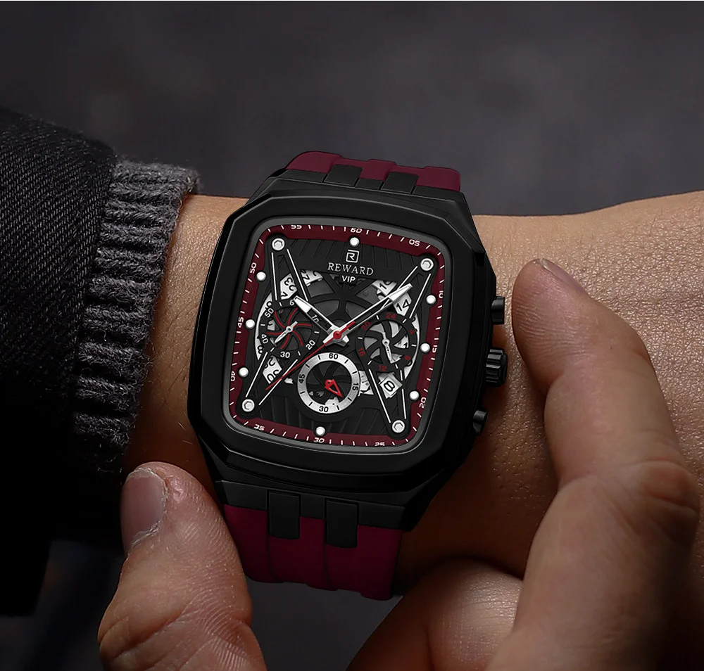 Reward RD832260M Chronograph Quartz Watch Luminous Watches for Men