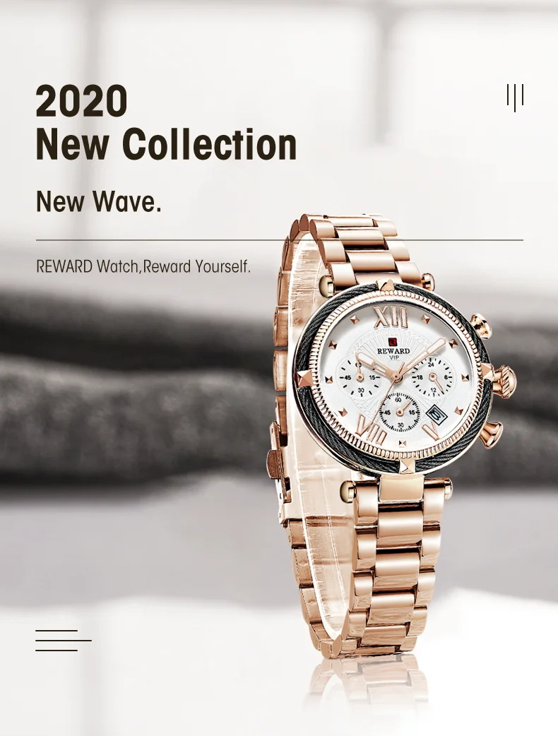 Wholesale REWARD RD63084L Women Chronograph Sports Quartz Watch