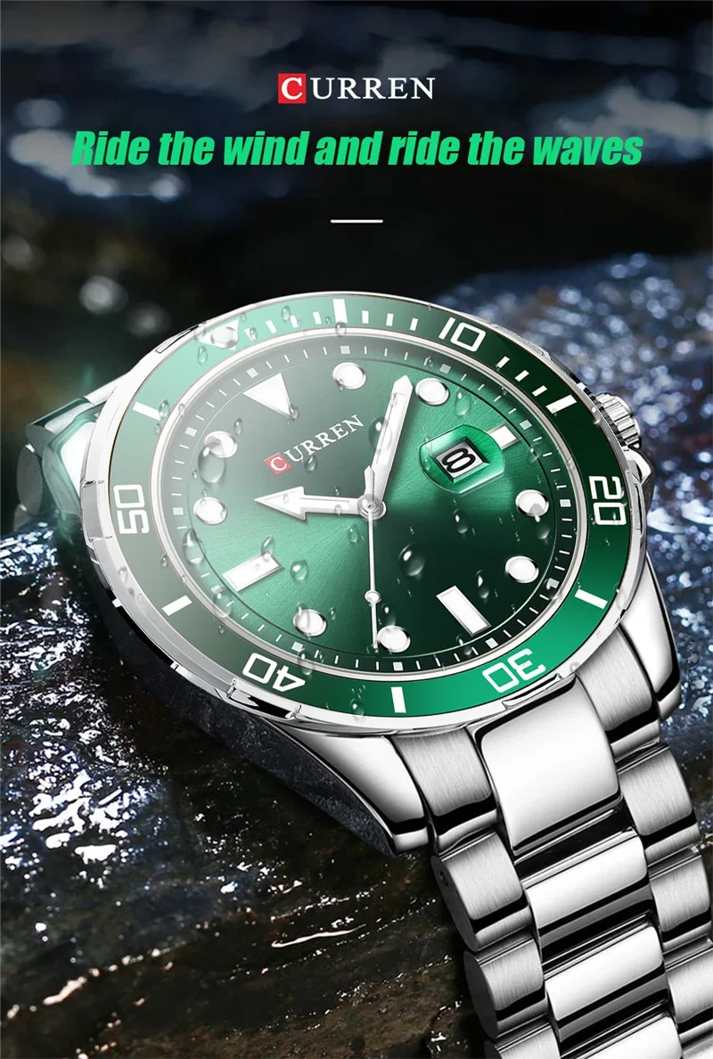 Factory Direct CURREN 8388 Wholesale Business Men's Quartz Watches