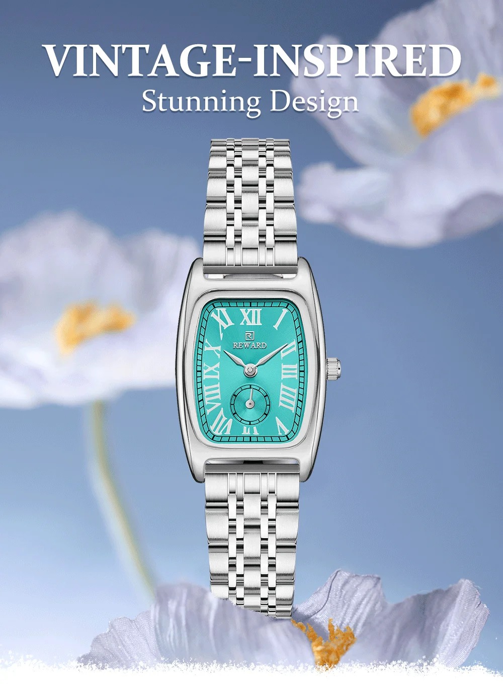 Quartz movement and second subdial of REWARD watch