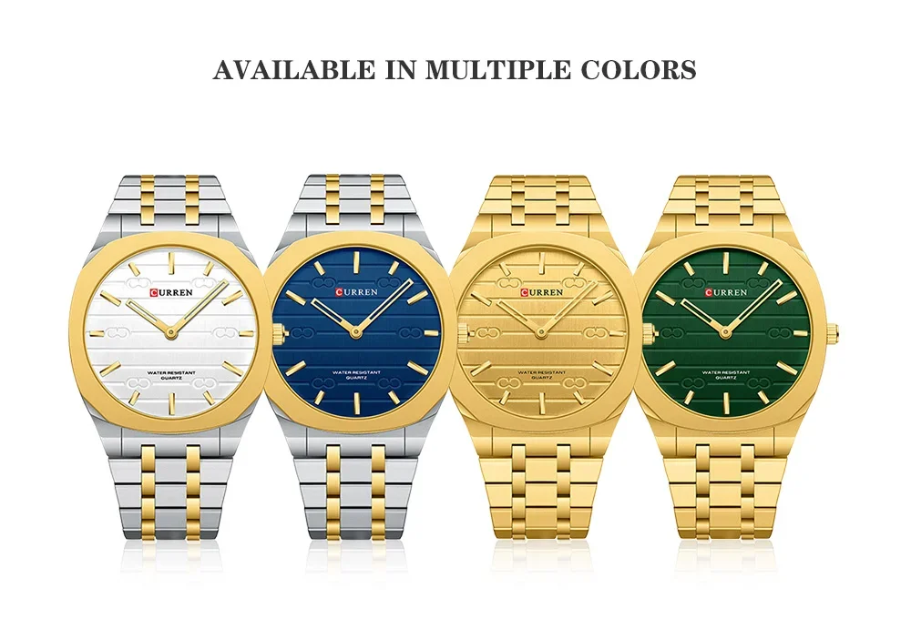 Curren 8444 Ultra Thin Quartz Men's Watch on a wrist
