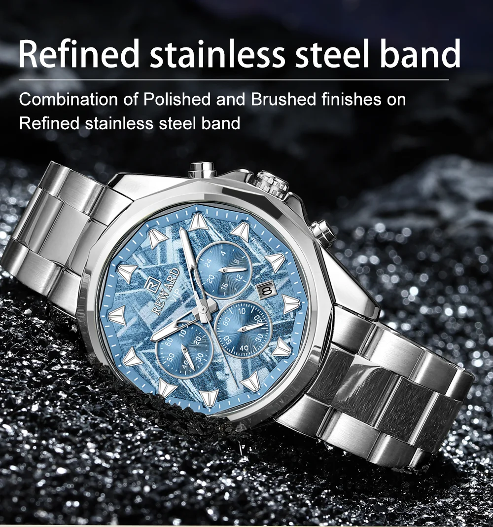REWARD RD812052M 2026 New Textured Dial Men's Watch Quartz Watch