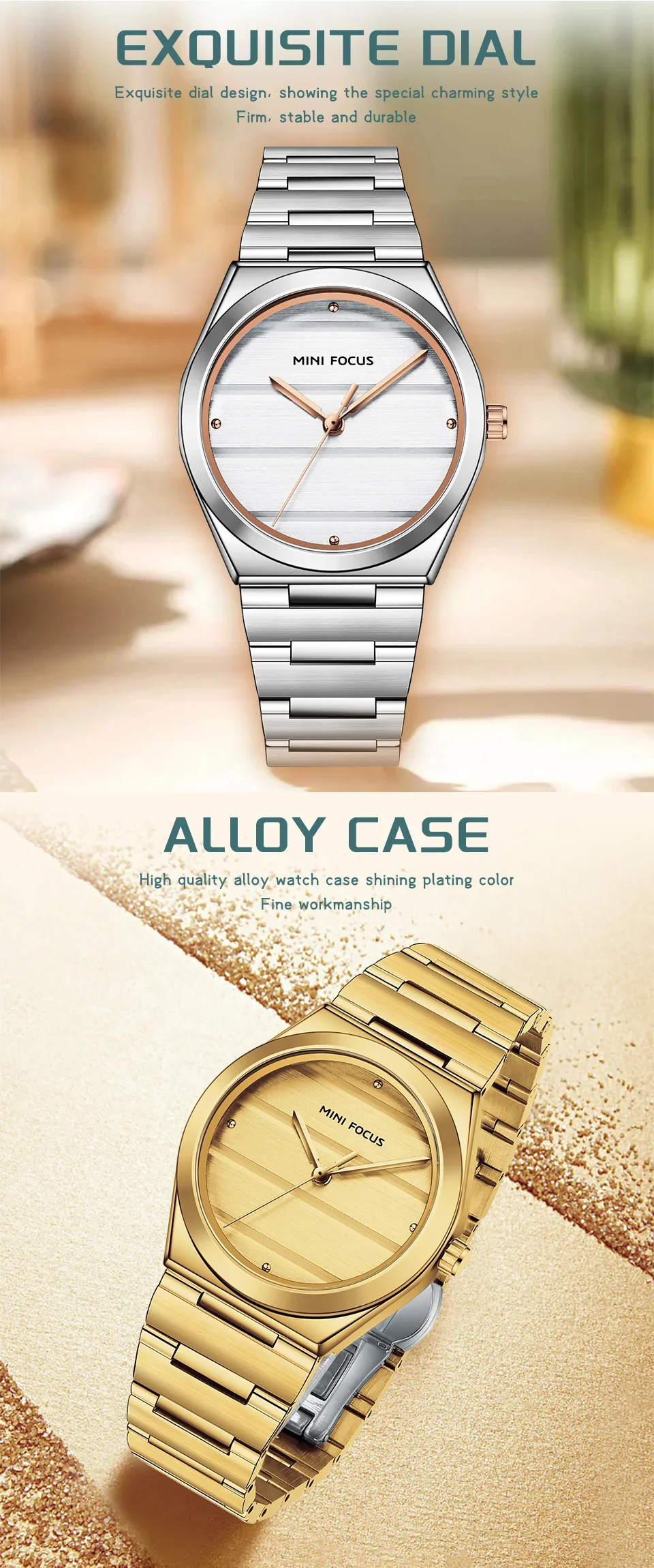 In-Stock MINI FOCUS MF0611L Women's Casual Business Watch Supplier - Steel Band Japanese Movement Bulk