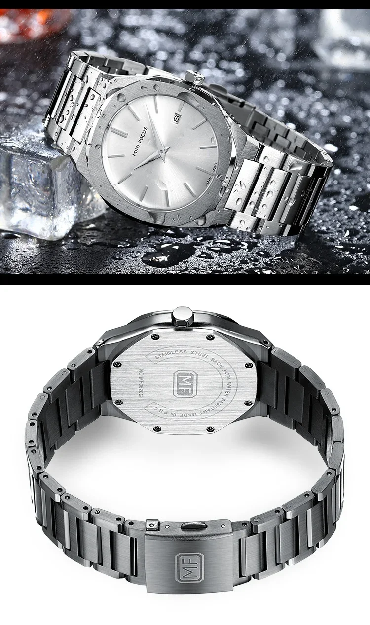 MINI FOCUS MF0620G Stainless Steel Band