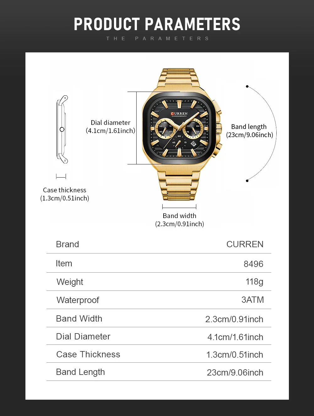 Man Wearing Curren 8496 Watch in a Casual Setting