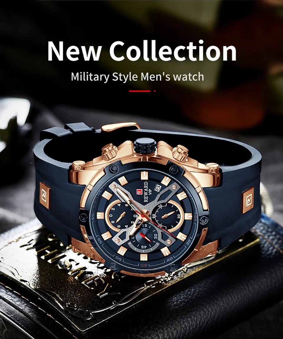 Reward Mens Watches RD83016M Luxury Chronograph Sport Watch