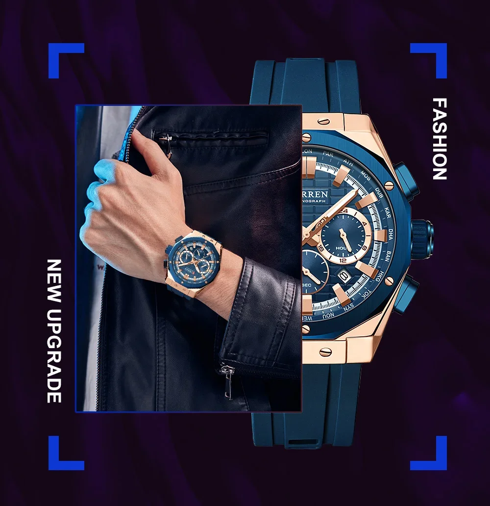 In Stock Bulk Wholesale CURREN 8464 Sport Chronograph Men Watch Dropshipping