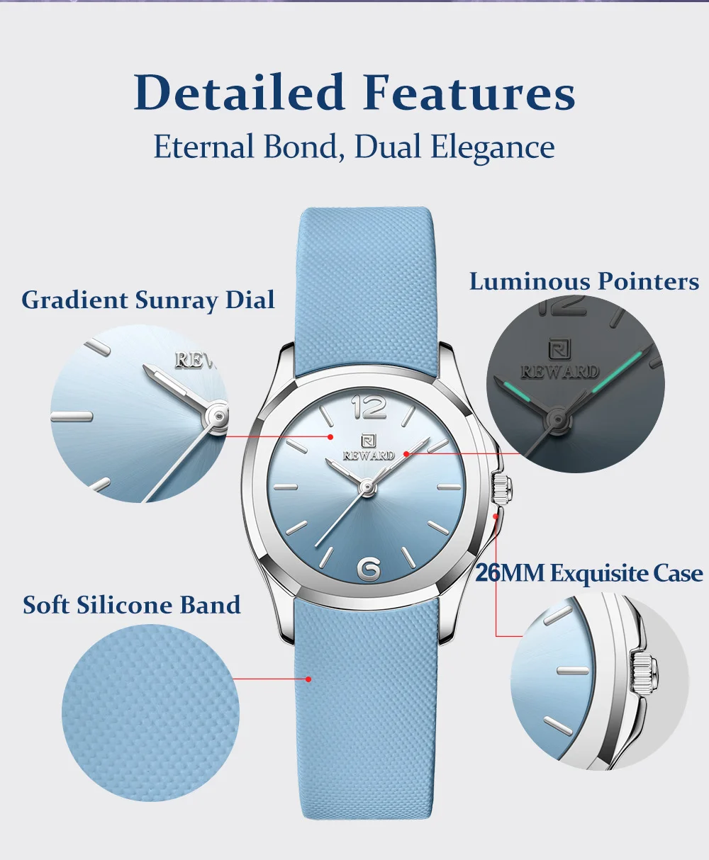Reward RD232267L Watch with Silicone Strap Detail