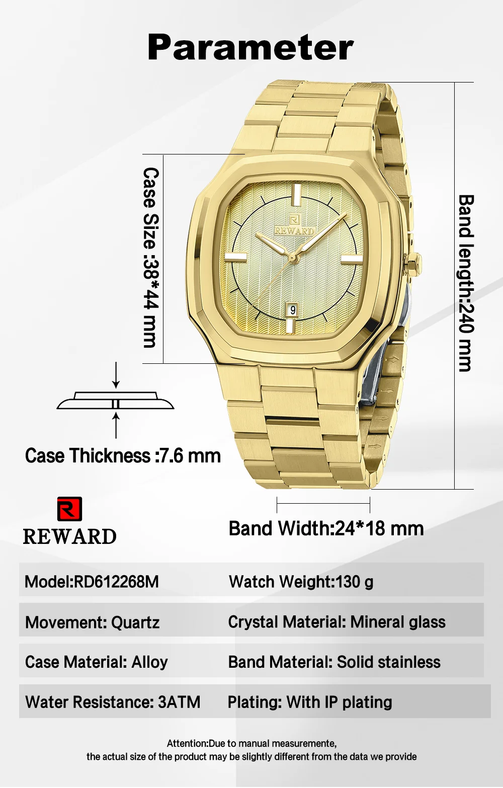 Reward Factory Wholesale RD612268M Elegant Male Quartz Watches