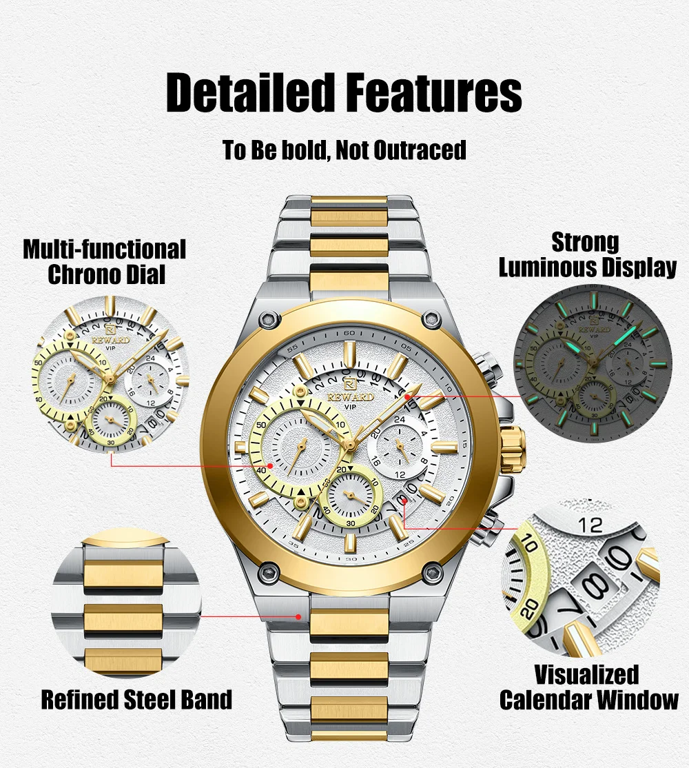 Reward VIP watch on wrist for men